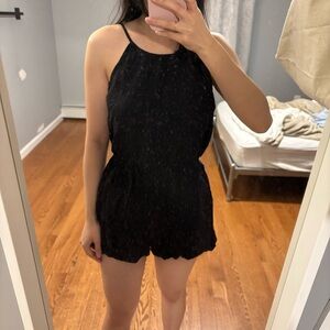 Black Sleeveless Romper